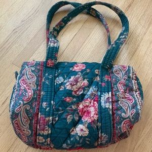 Vintage Vera Bradley Indiana Greenbriar Quilted Handbag